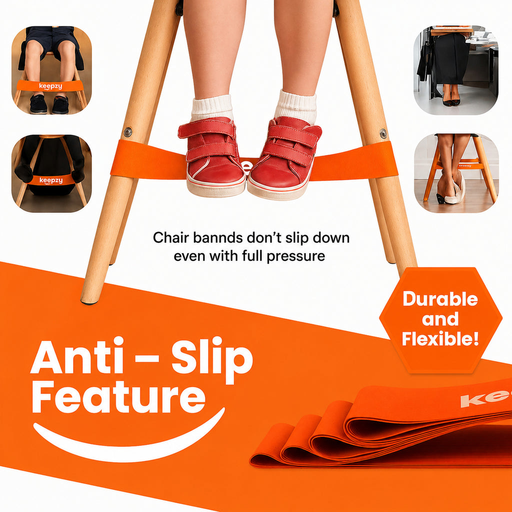 Chair Bands, Anti Slip Chair Bands for Kids with Fidgety Feet