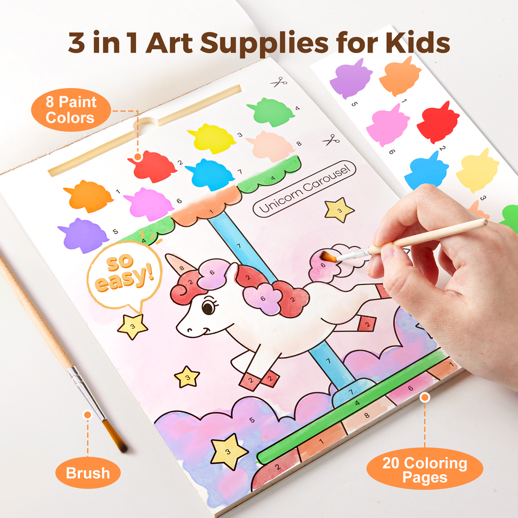 Jarmelo - Paint with Water Books - Unicorn Dream World