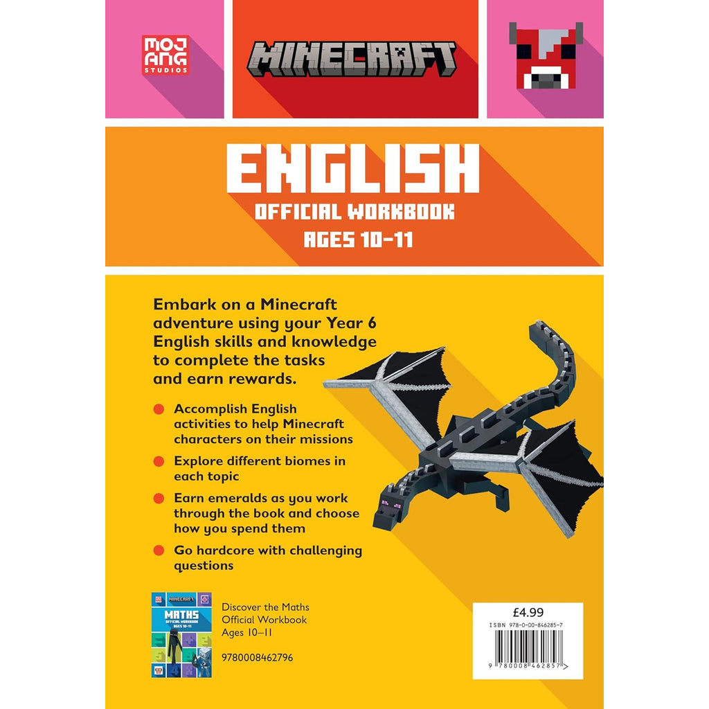 Minecraft - English Official Workbook - Age 10-11