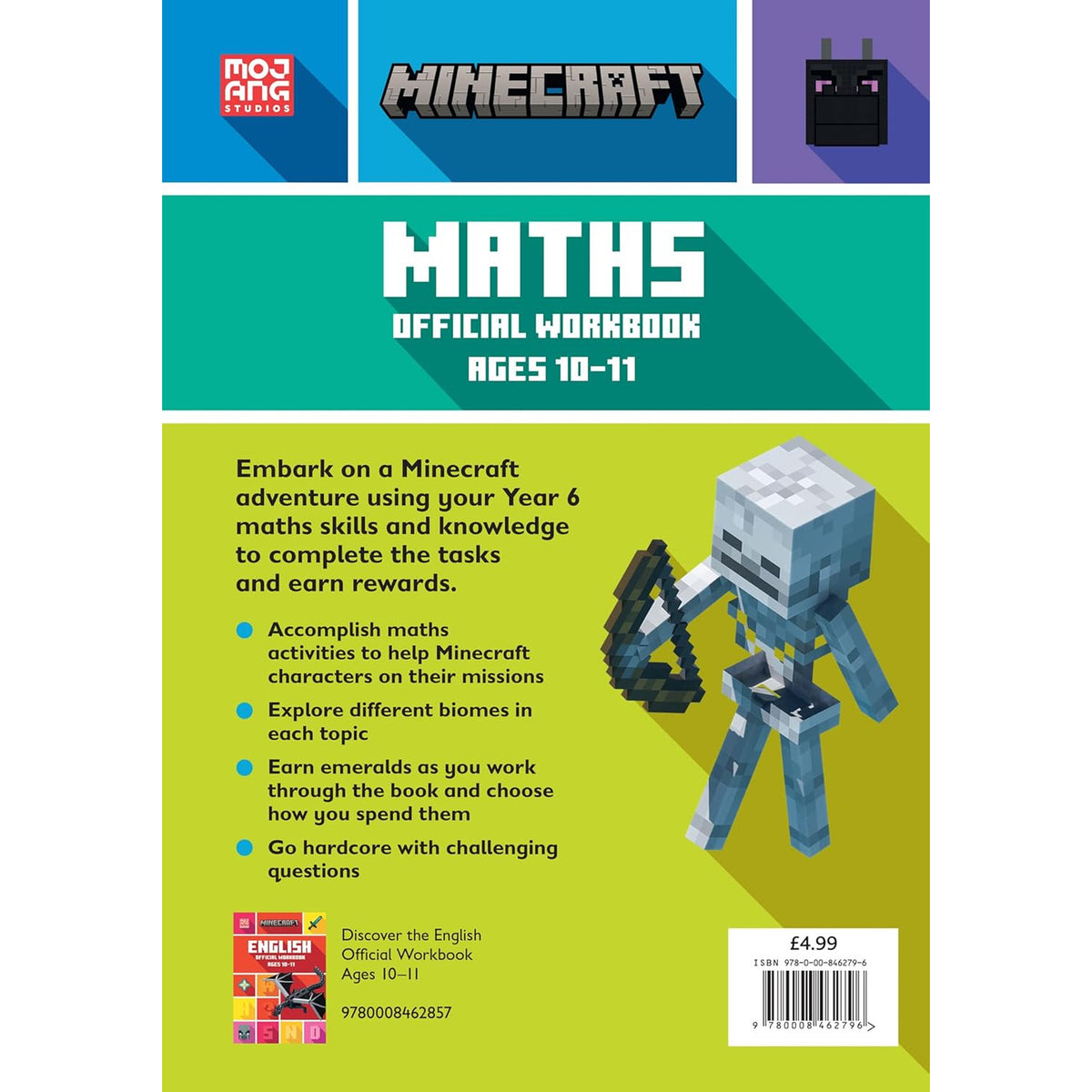 Minecraft - Math Official Workbook - Age 10-11