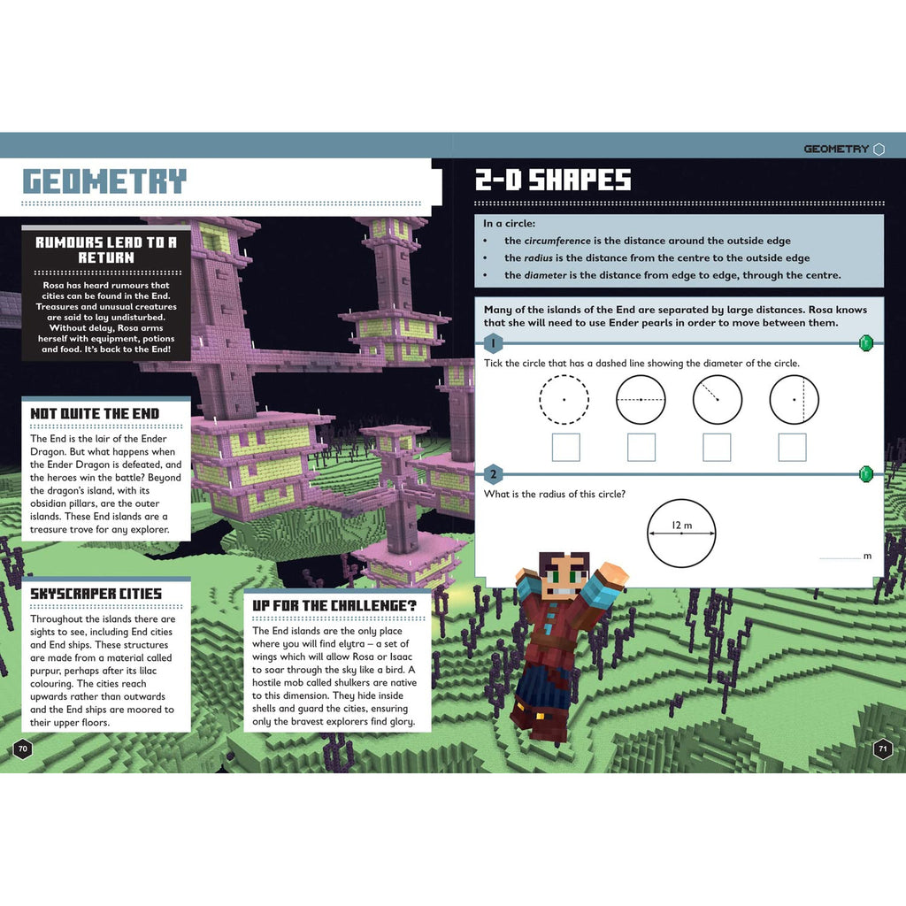 Minecraft - Math Official Workbook - Age 10-11