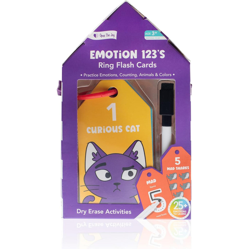 123 Number & Emotion Flash Cards
