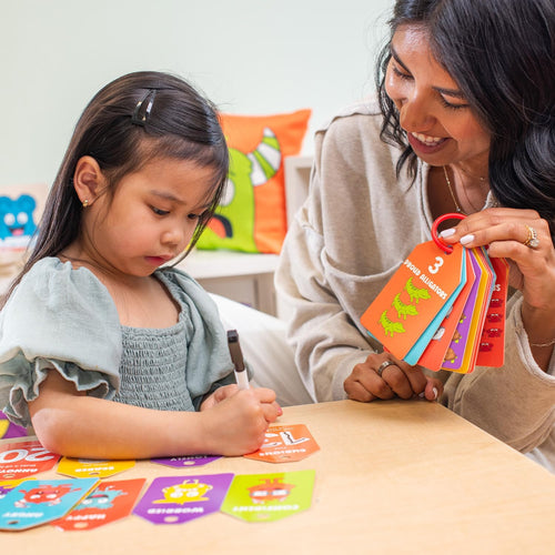 123 Number & Emotion Flash Cards