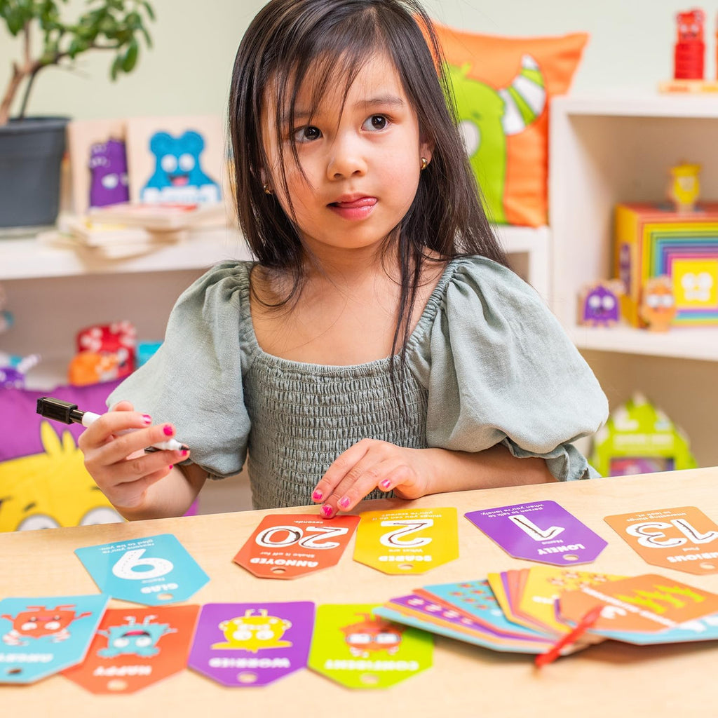 123 Number & Emotion Flash Cards
