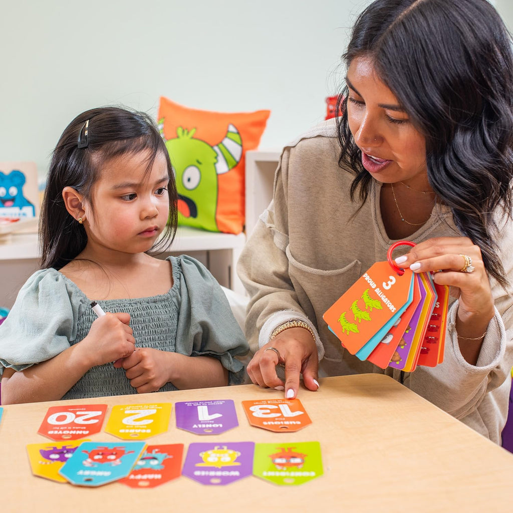 123 Number & Emotion Flash Cards