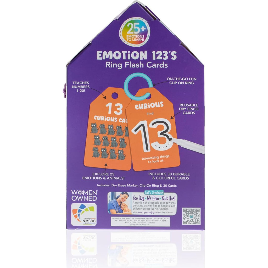 123 Number & Emotion Flash Cards