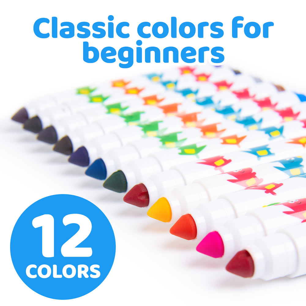 Jarmelo - Washable Markers Baby Roo (12 Ct.)