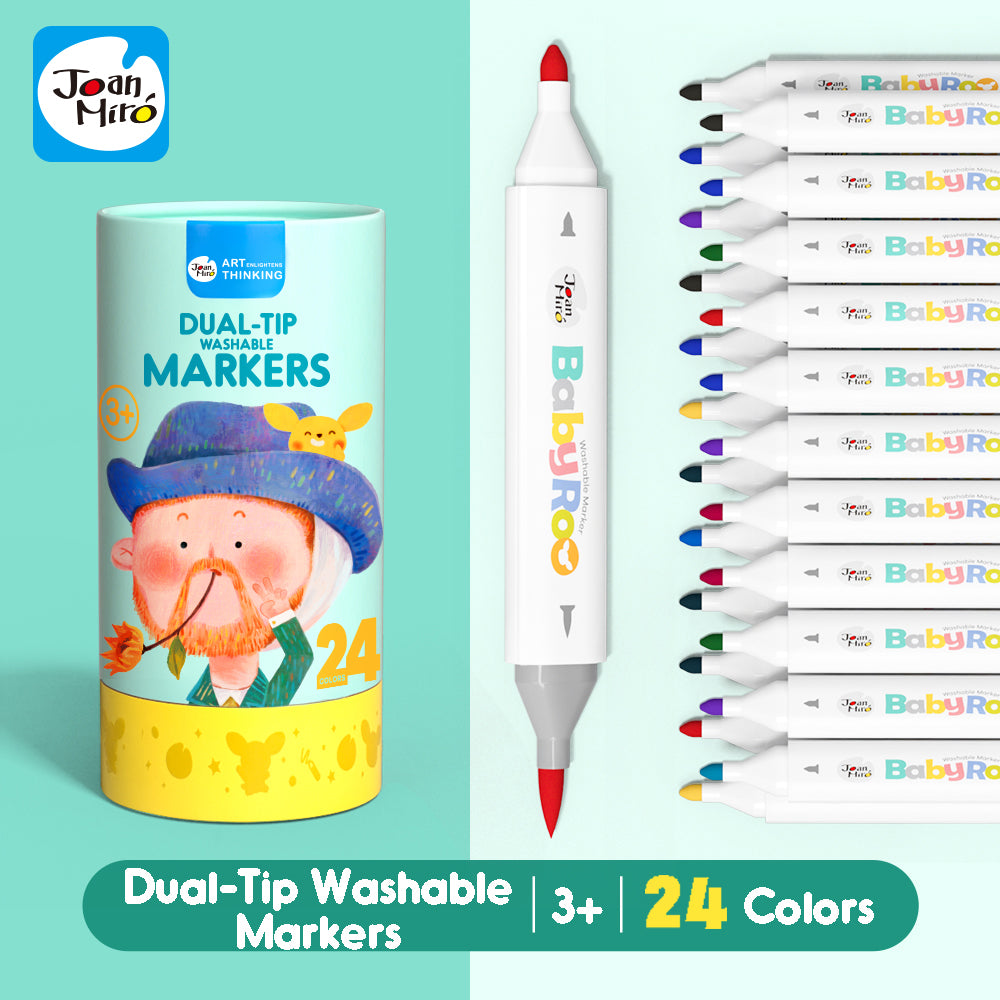 Jarmelo - Dual-Tip Washable Markers (24 Ct.)