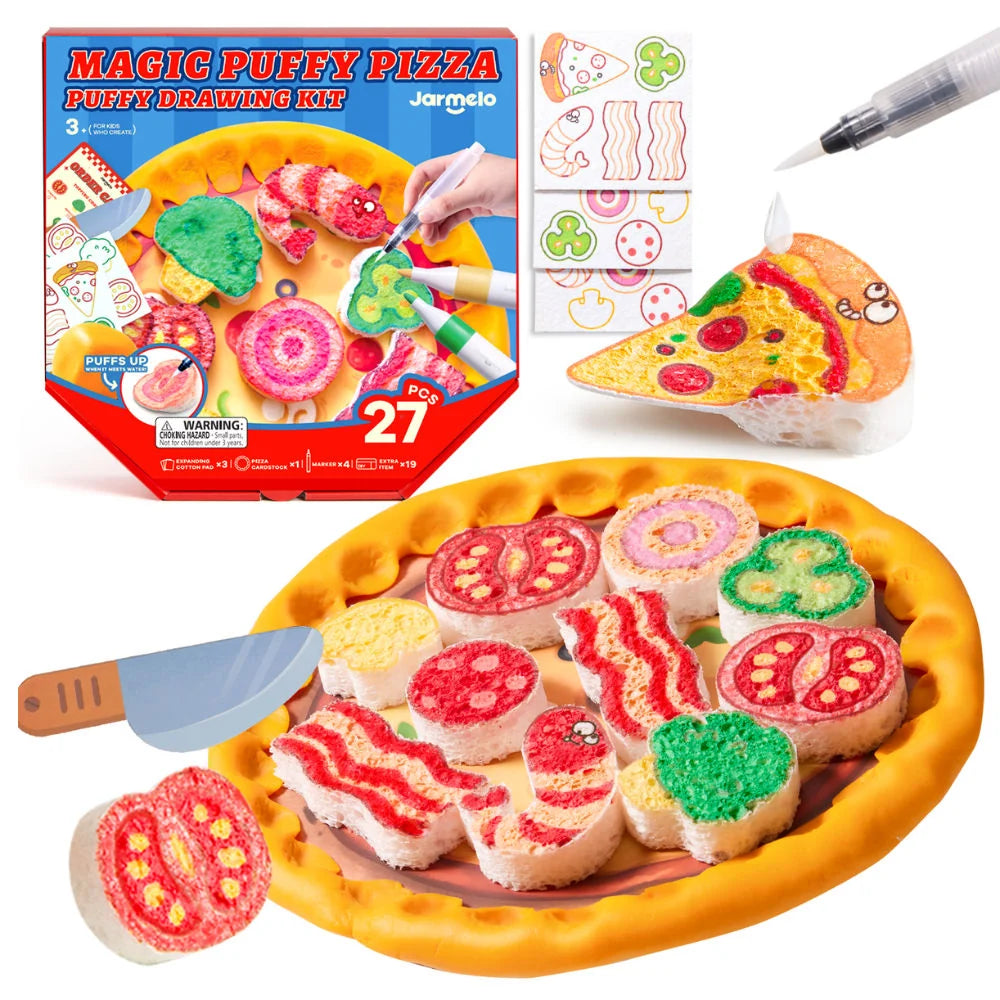 Jarmelo - Magic Puffy Pizza Puffy Drawing Kit