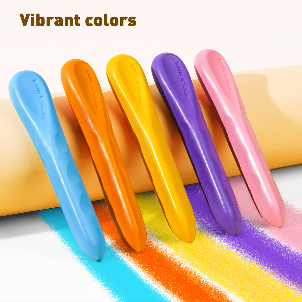 Jarmelo - Mess Free Beeswax Crayons for Toddlers, Washable Jumbo Crayons (24 Ct.)