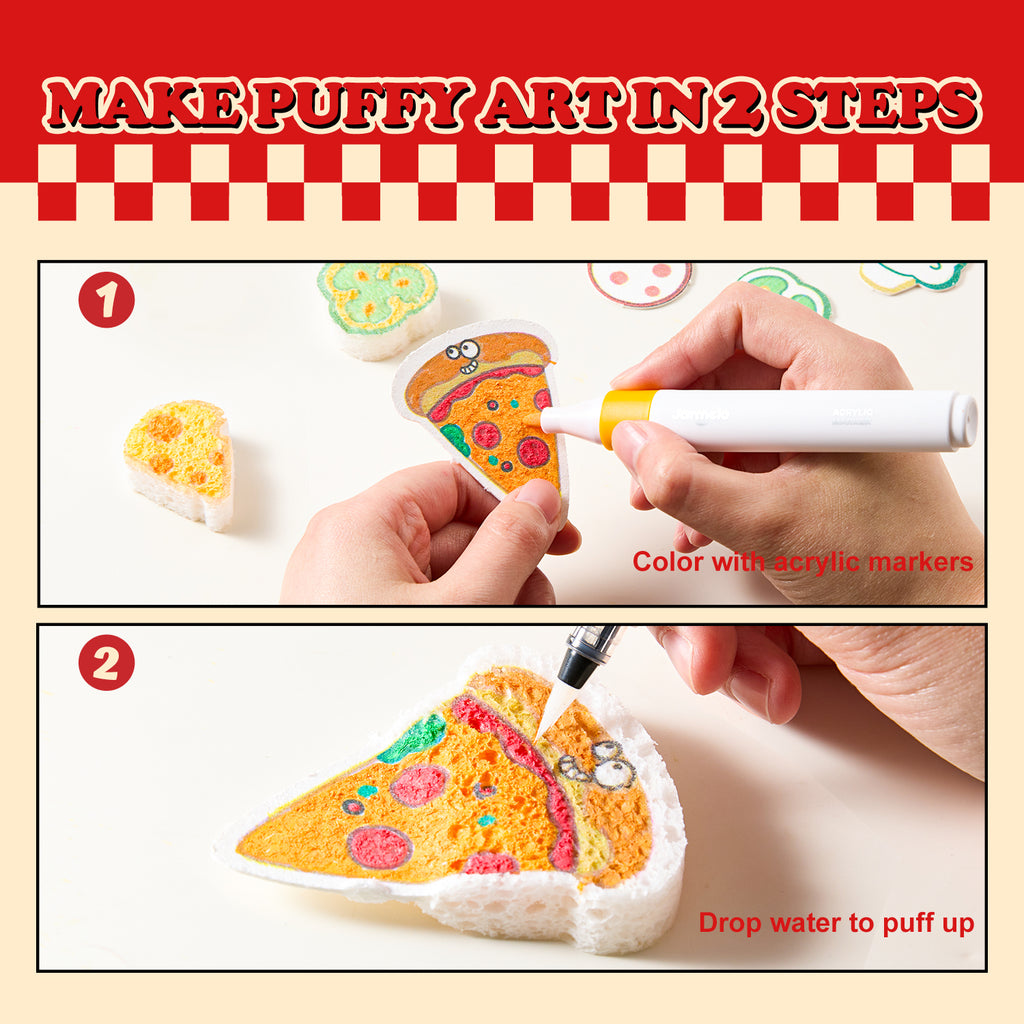 Jarmelo - Magic Puffy Pizza Puffy Drawing Kit