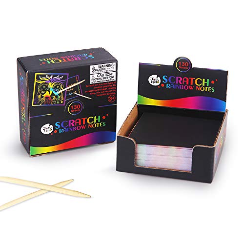 Jarmelo - Scratch Art Notes Set - Rainbow