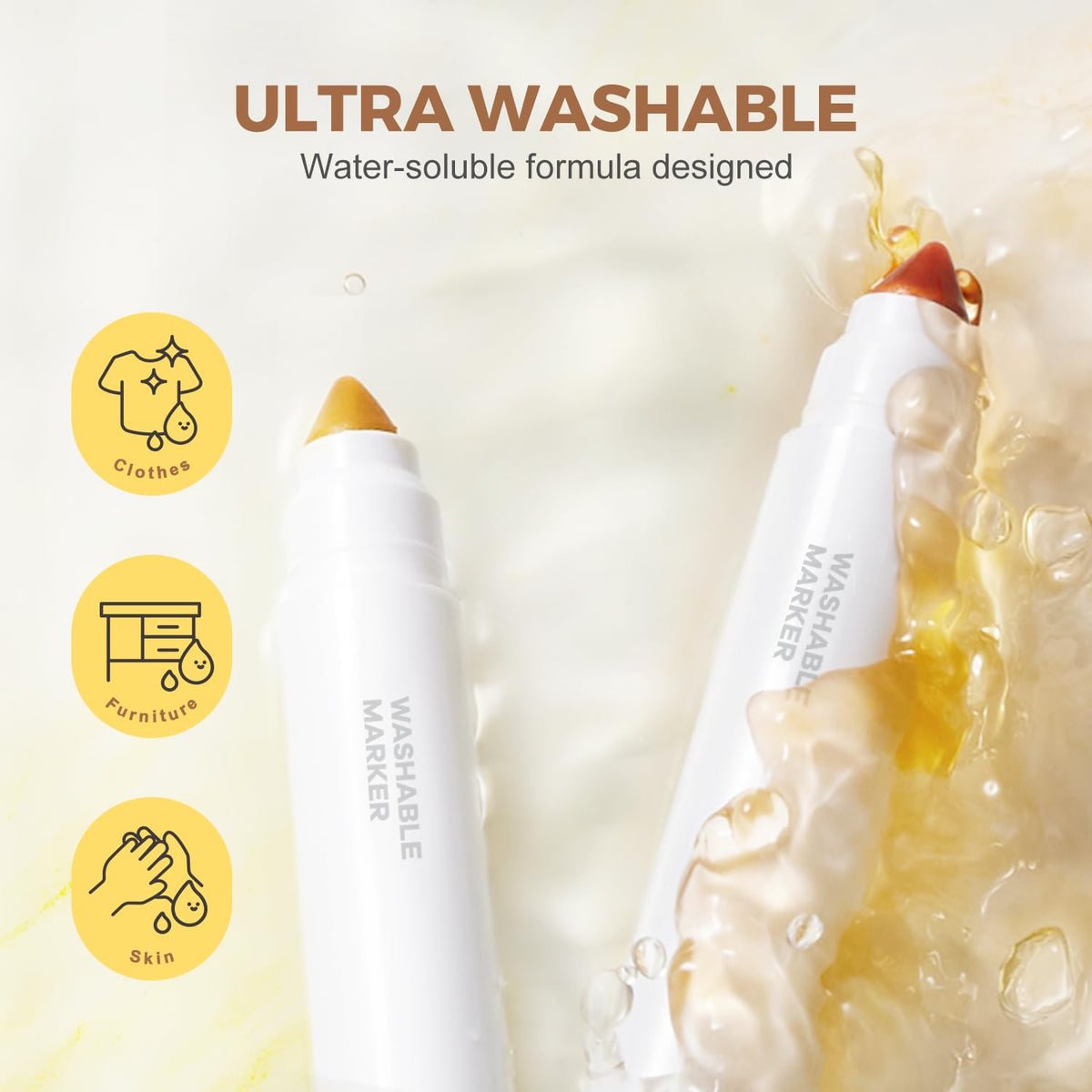 Jarmelo - Washable Markers for Kids Toddlers (36 Ct.)
