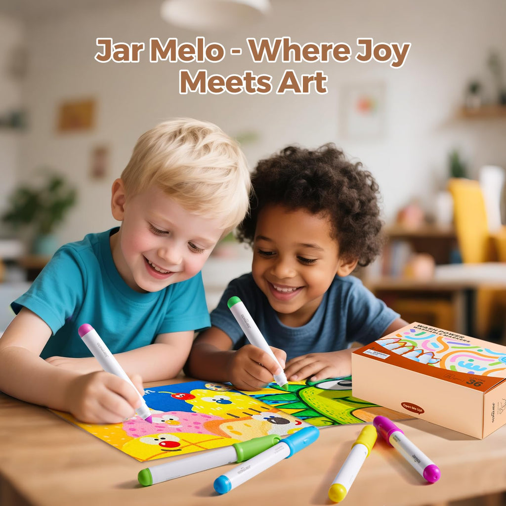 Jarmelo - Washable Markers for Kids Toddlers (36 Ct.)