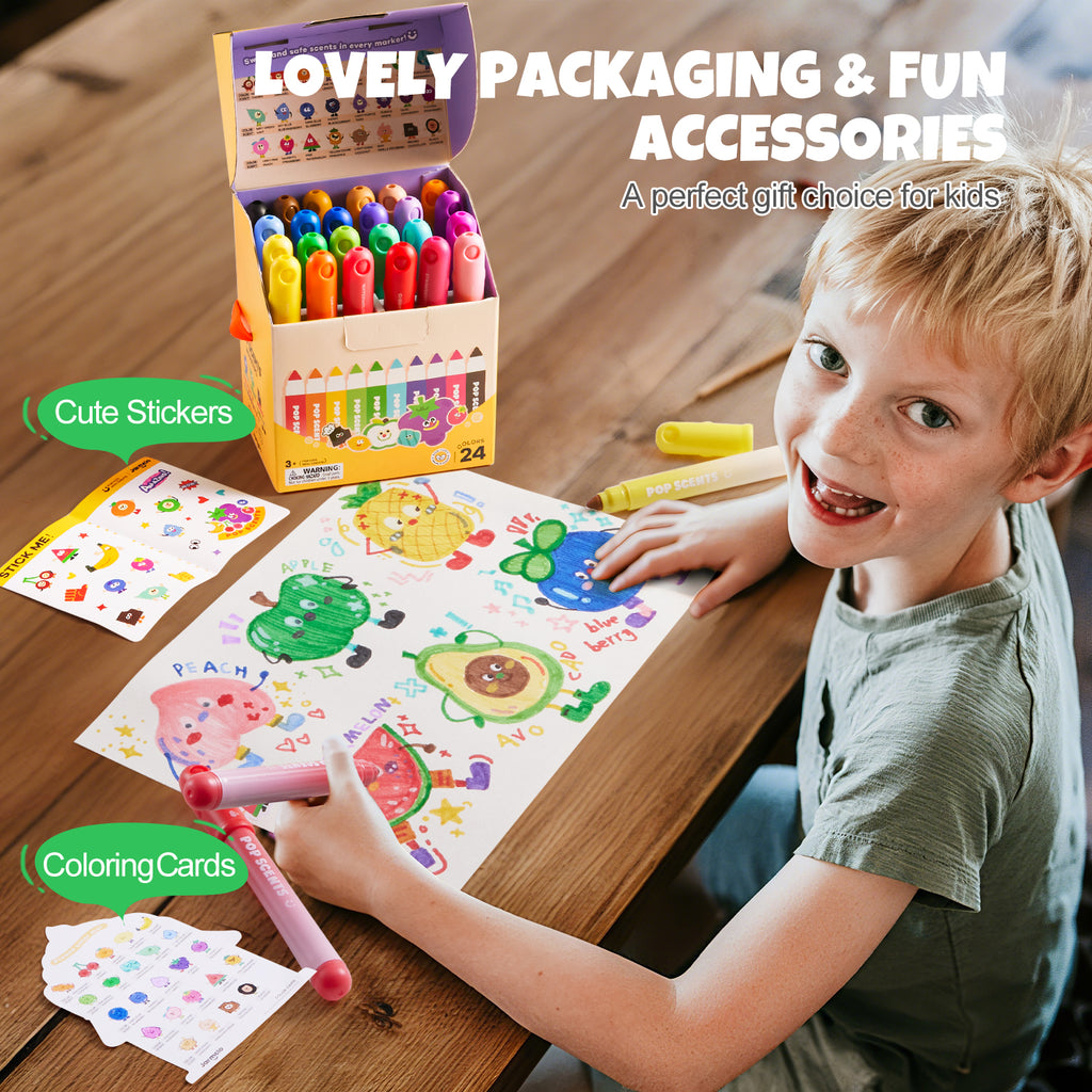 Jarmelo - Scented Washable Markers (24 Ct.)