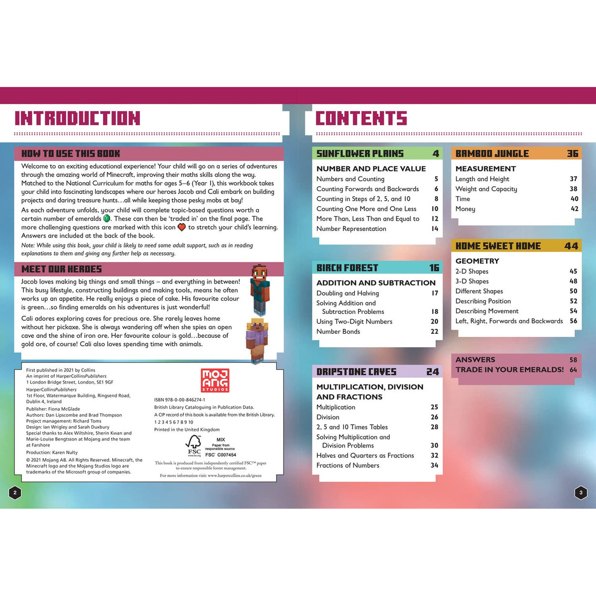 Minecraft - Math Official Workbook - Age 5-6