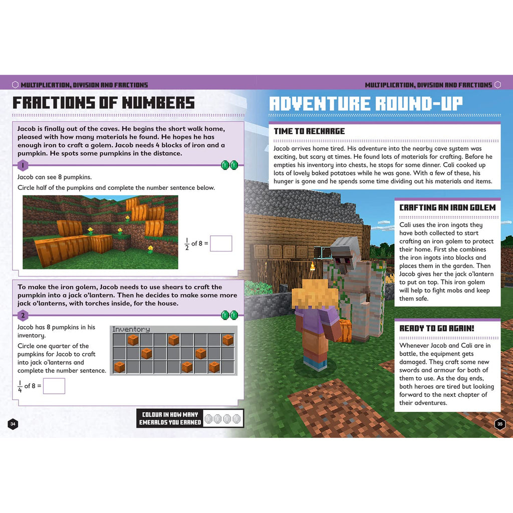 Minecraft - Math Official Workbook - Age 5-6