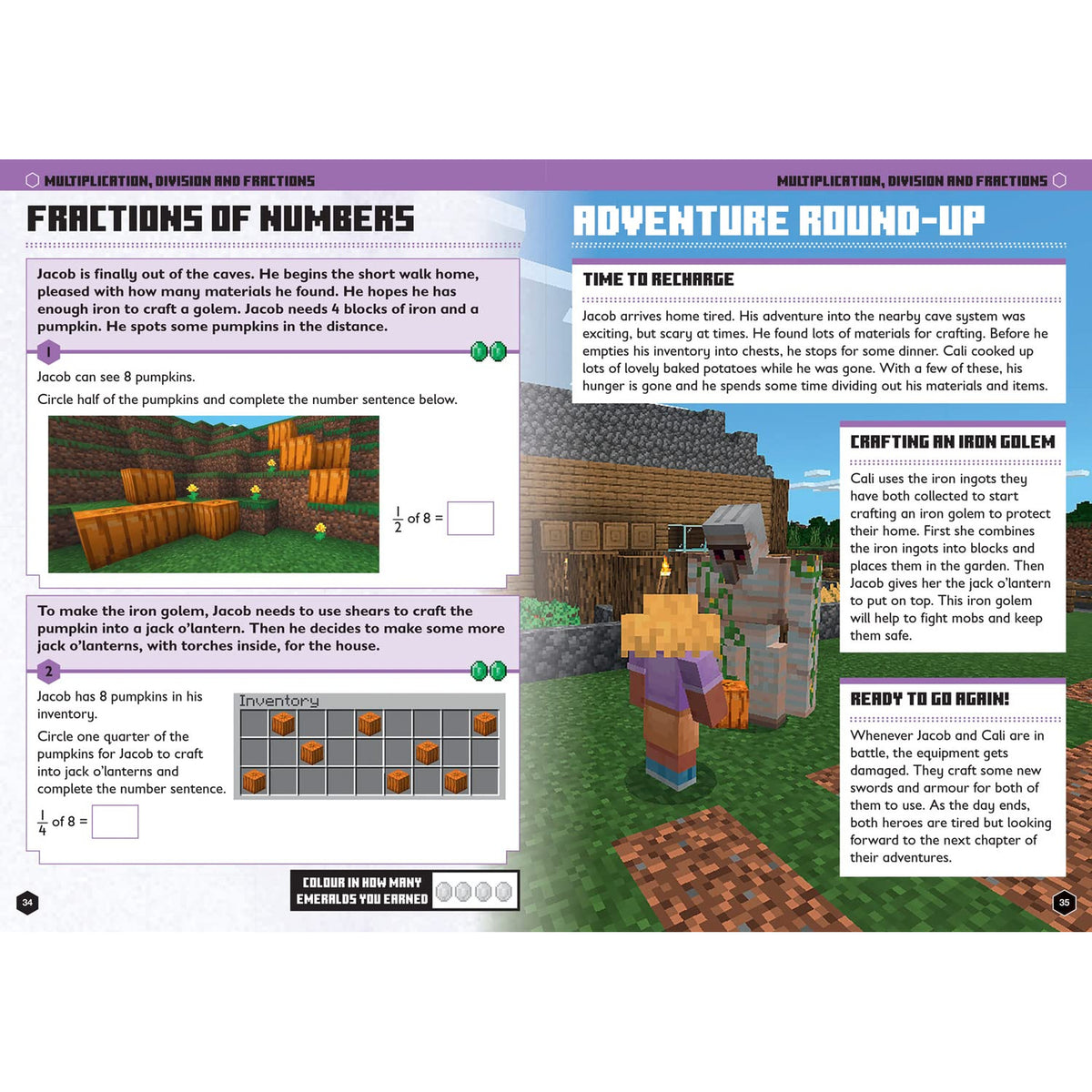 Minecraft - Math Official Workbook - Age 5-6
