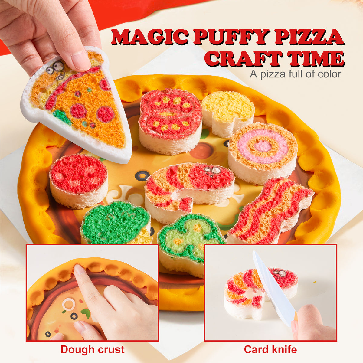 Jarmelo - Magic Puffy Pizza Puffy Drawing Kit