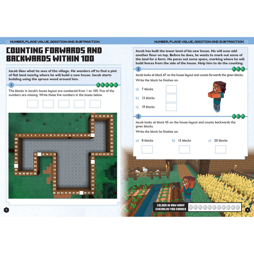 Minecraft - Math Official Workbook - Age 6-7