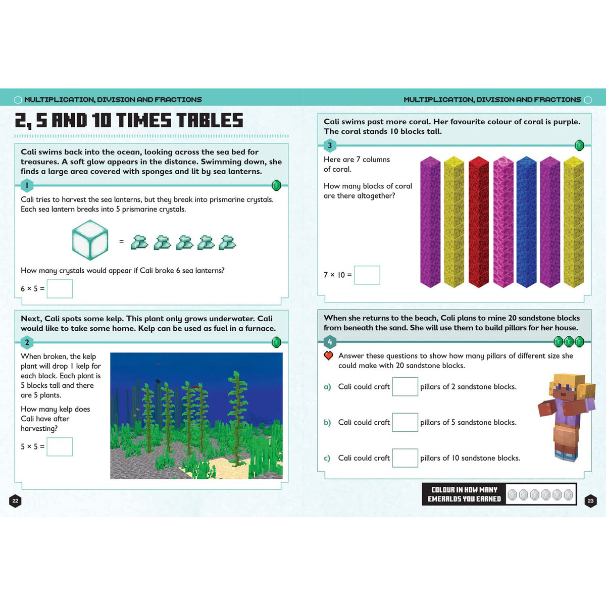 Minecraft - Math Official Workbook - Age 6-7
