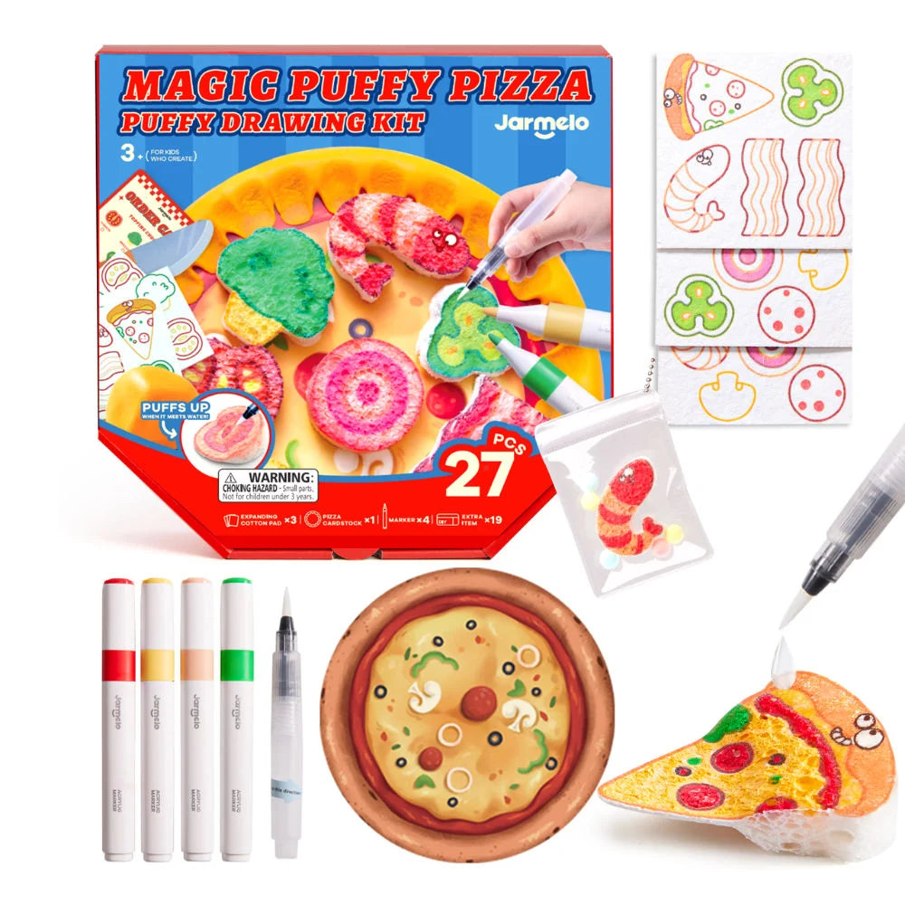 Jarmelo - Magic Puffy Pizza Puffy Drawing Kit