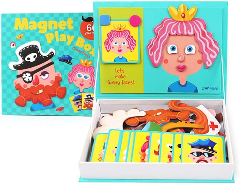Jarmelo - Magnet Play Box - Crazy Faces