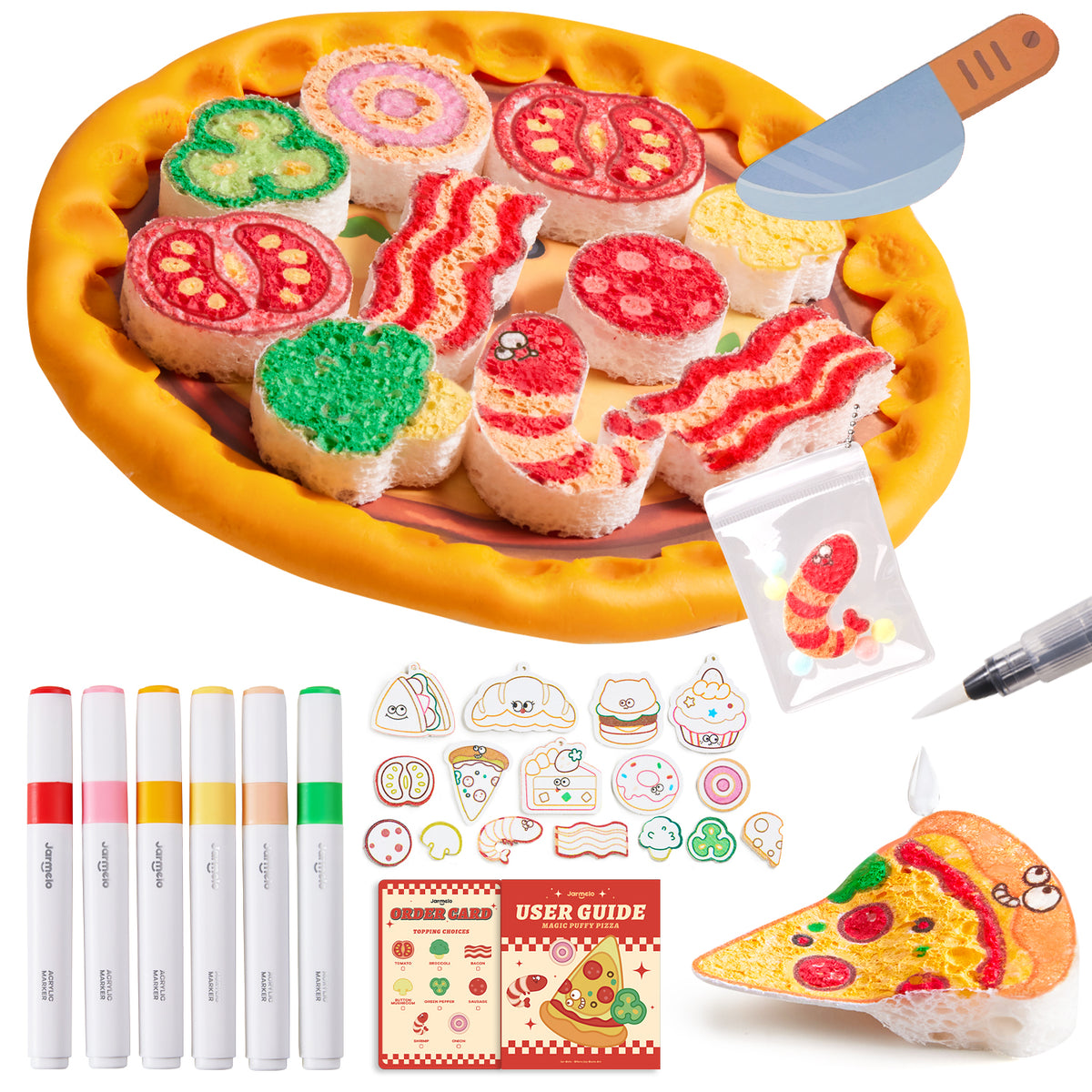 Jarmelo - Magic Puffy Pizza Puffy Drawing Kit