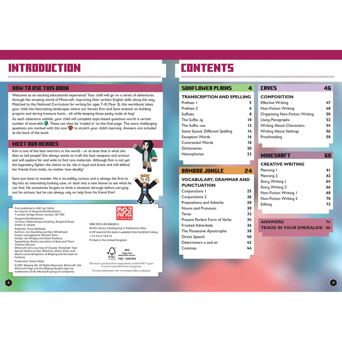 Minecraft - English Official Workbook - Age 7-8