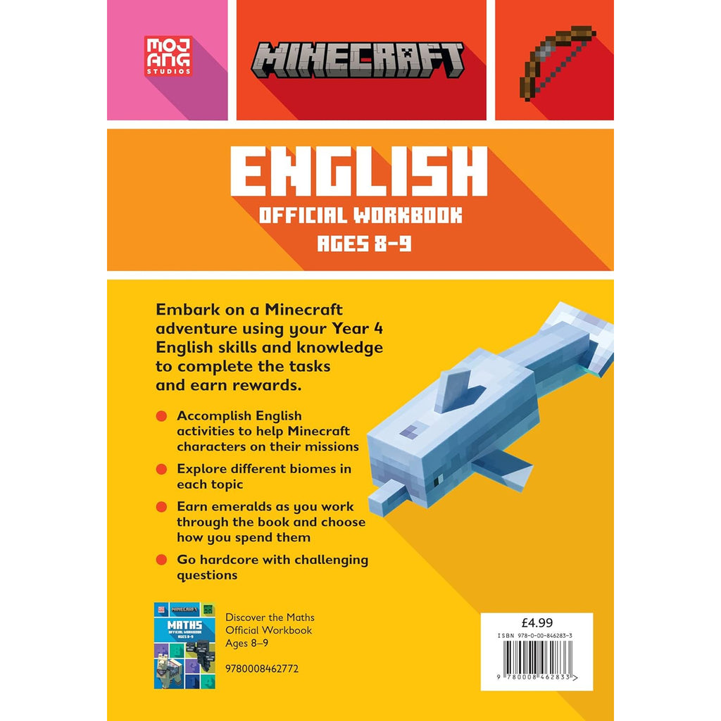 Minecraft - English Official Workbook - Age 8-9