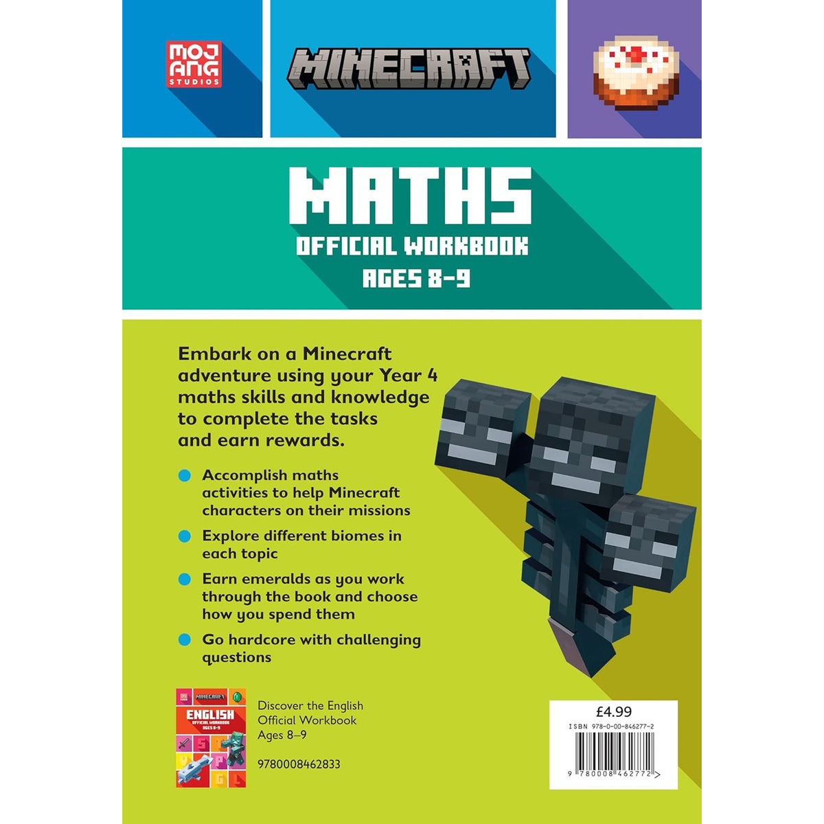 Minecraft - Math Official Workbook - Age 8-9