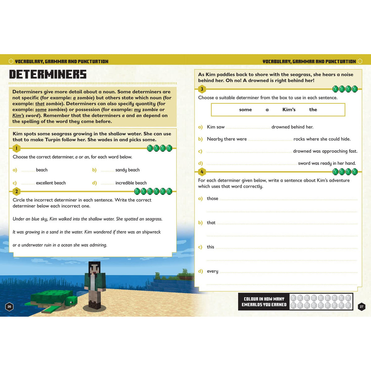 Minecraft - English Official Workbook - Age 8-9