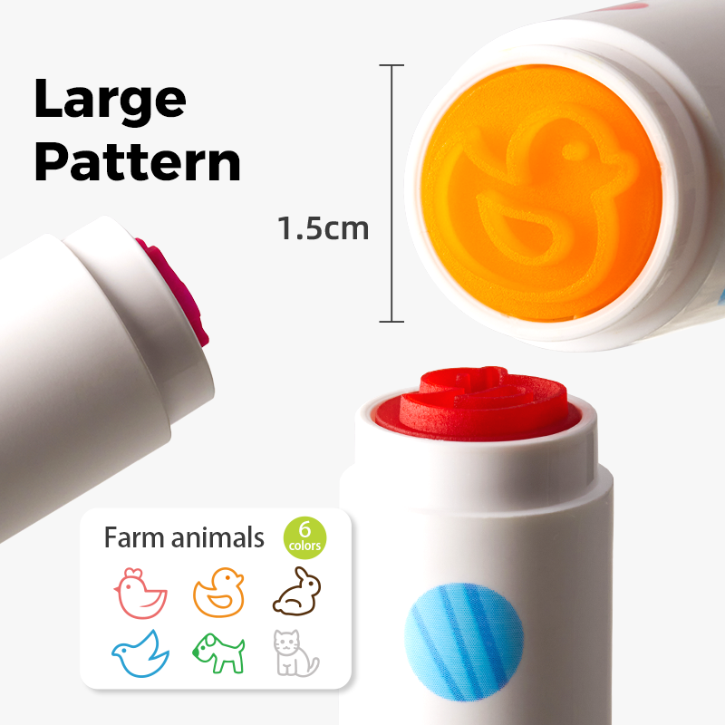 Jarmelo - Happy Stampers Washable Markers - (6 Ct.)