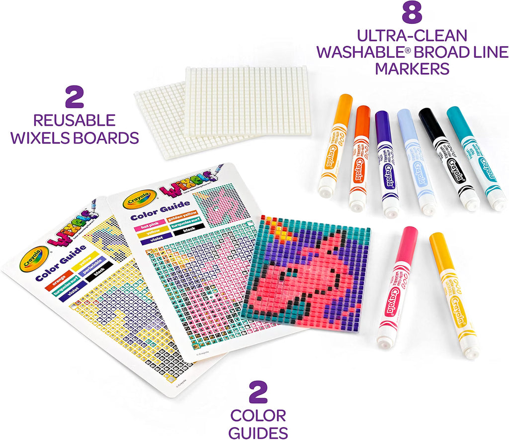 Crayola Wixels Unicorn Activity Kit, Pixel Art Coloring Set