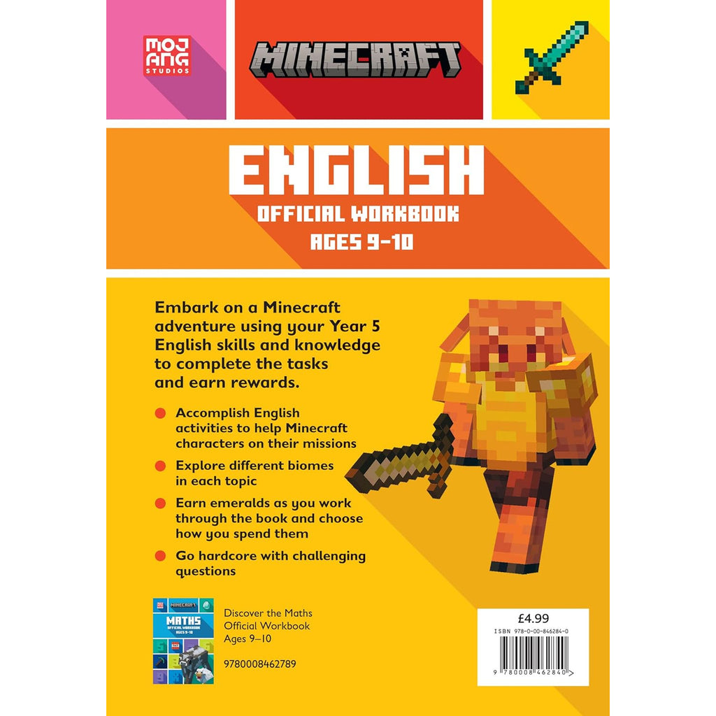 Minecraft - English Official Workbook - Age 9-10
