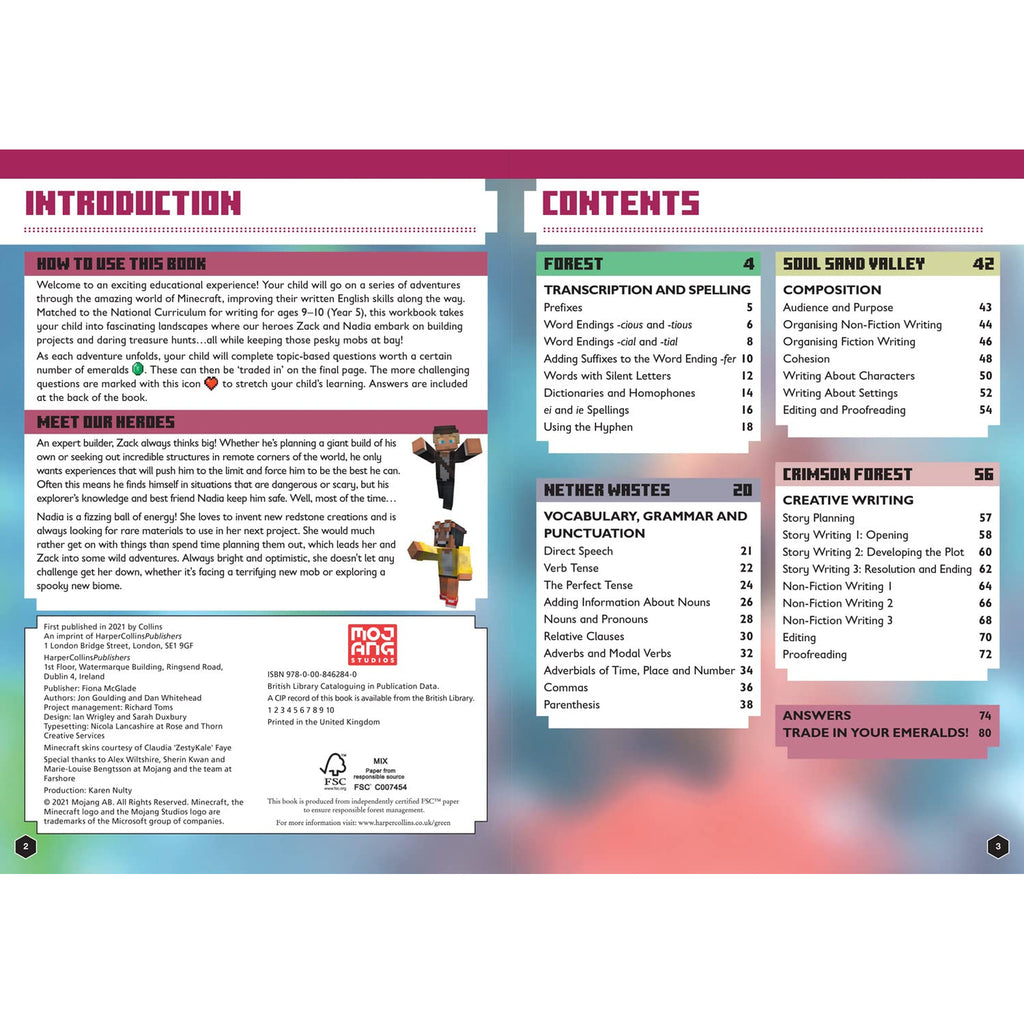 Minecraft - English Official Workbook - Age 9-10