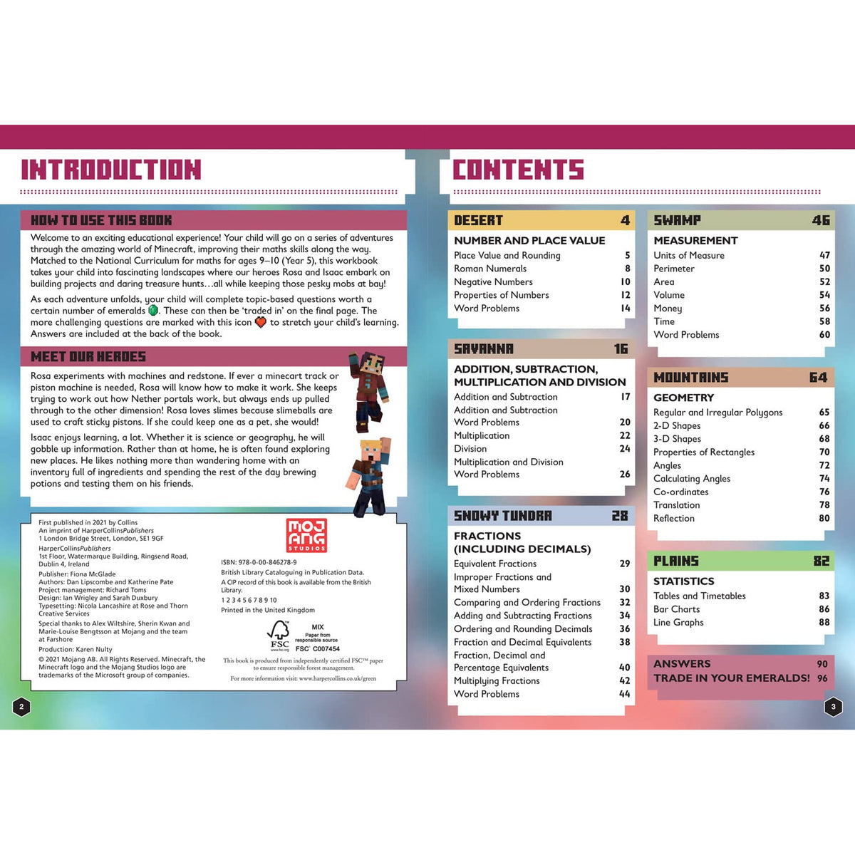 Minecraft - Math Official Workbook - Age 9-10