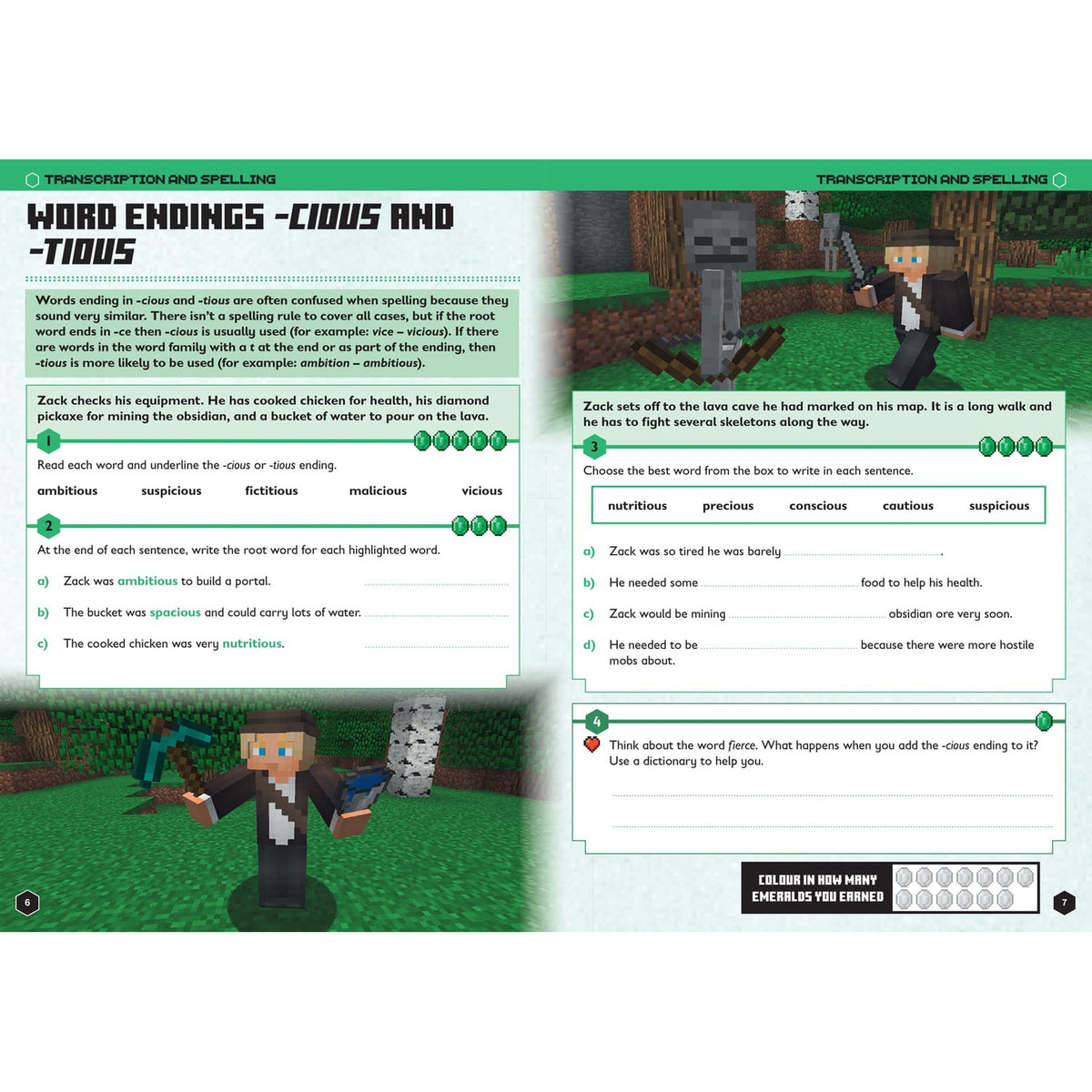Minecraft - English Official Workbook - Age 9-10