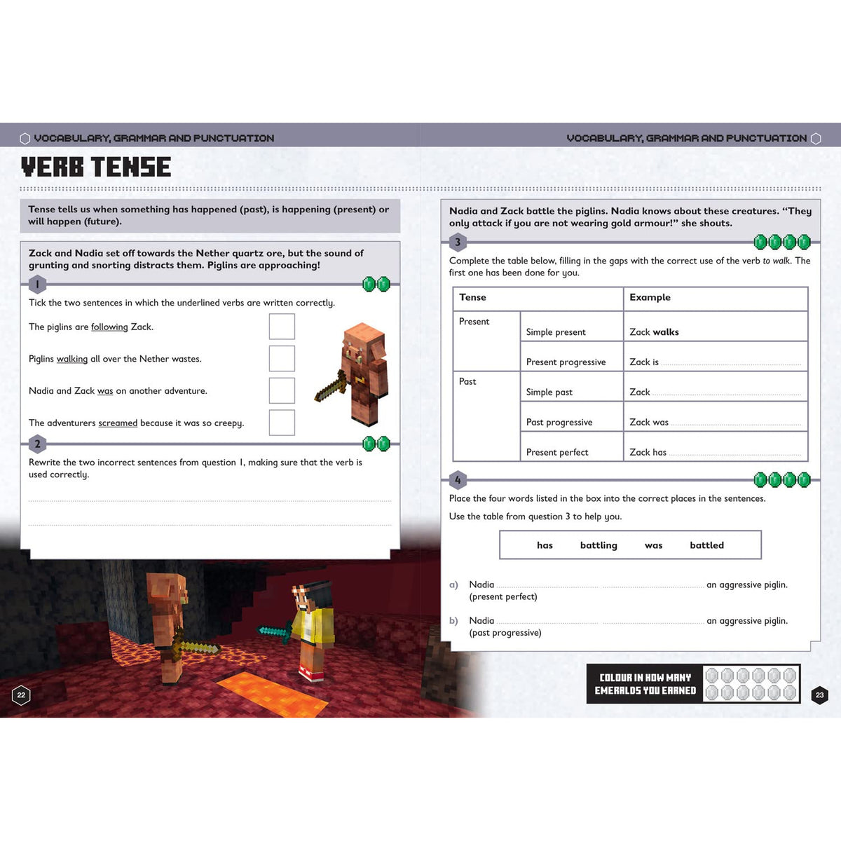 Minecraft - English Official Workbook - Age 9-10