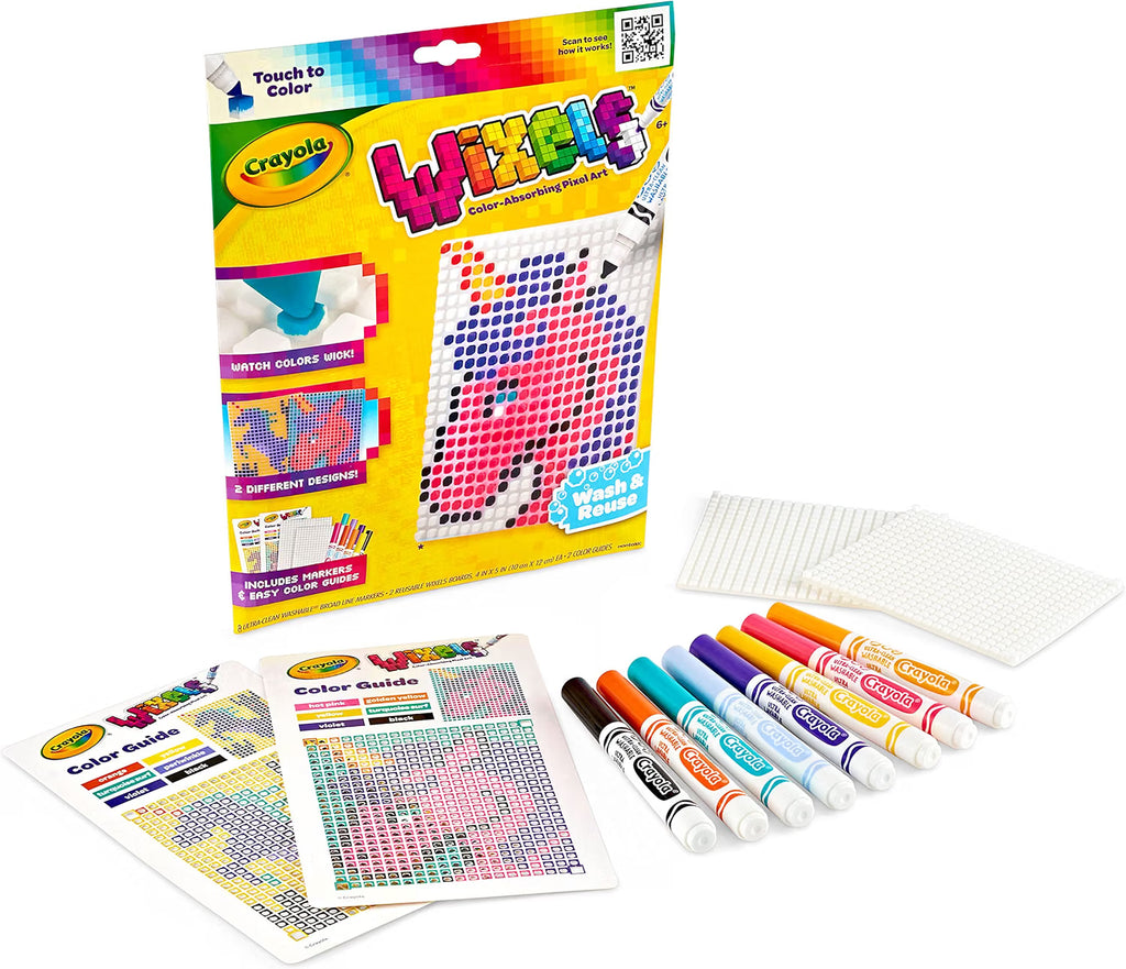 Crayola Wixels Unicorn Activity Kit, Pixel Art Coloring Set