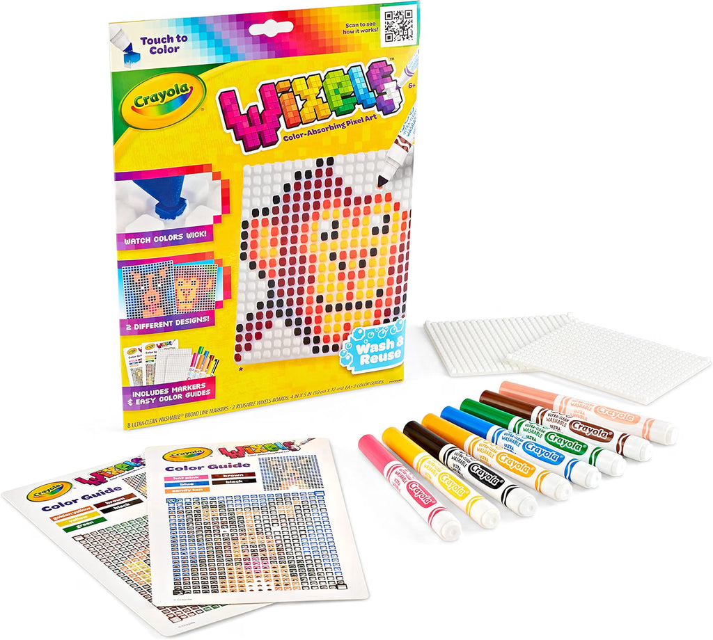 Crayola Wixels Animals Activity Kit, Pixel Art Coloring Set