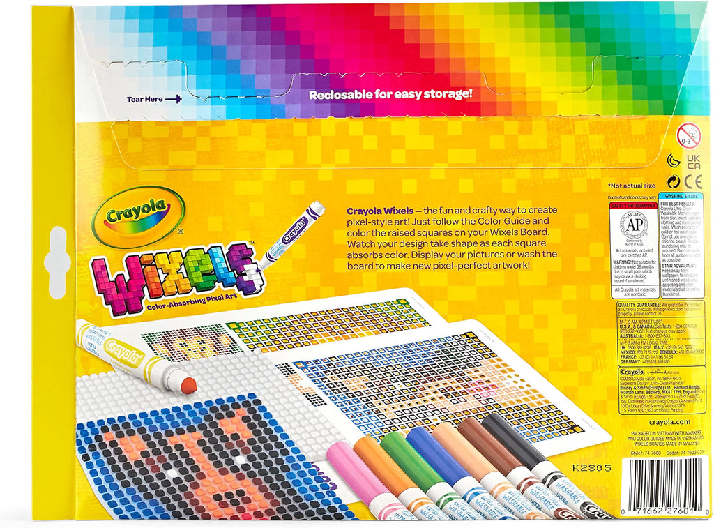 Crayola Wixels Animals Activity Kit, Pixel Art Coloring Set