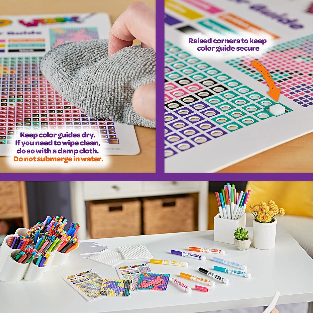 Crayola Wixels Unicorn Activity Kit, Pixel Art Coloring Set