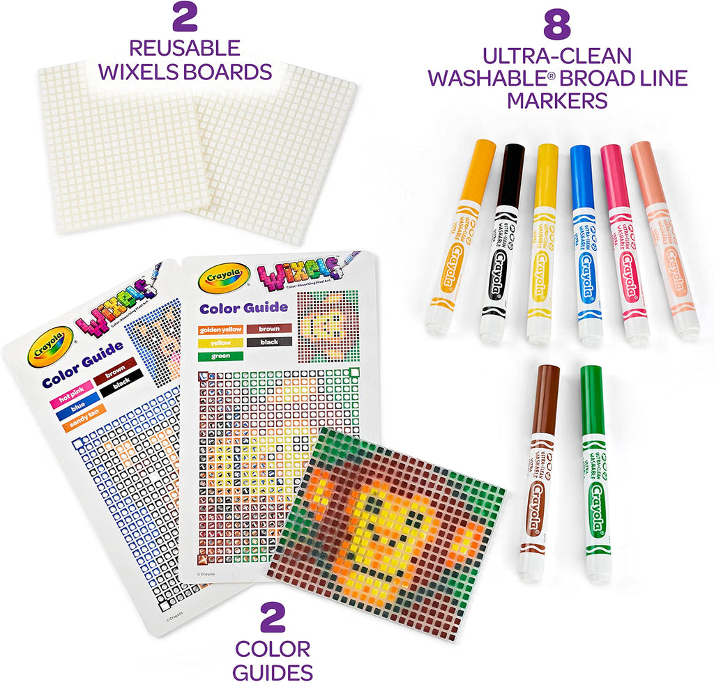 Crayola Wixels Animals Activity Kit, Pixel Art Coloring Set