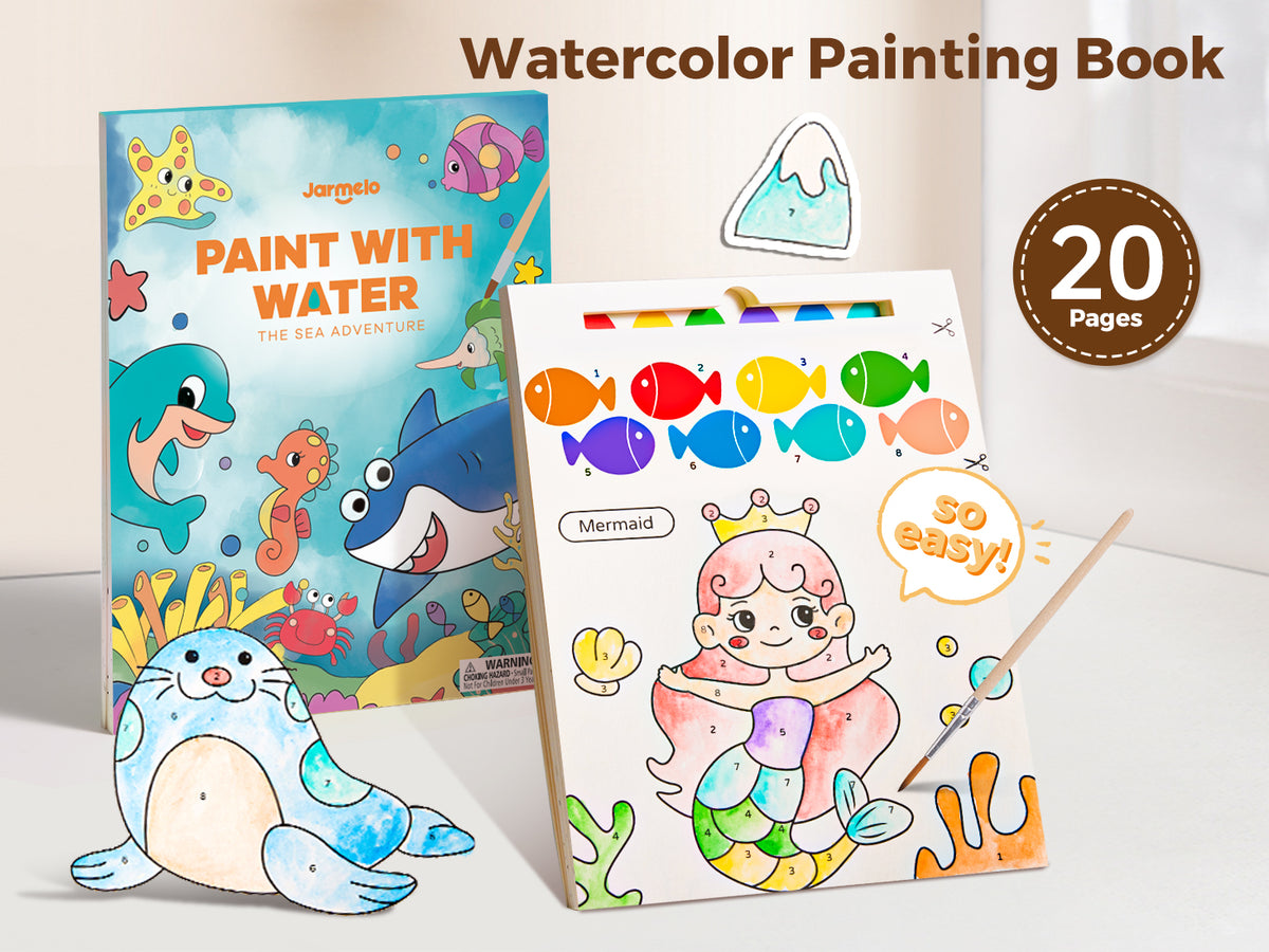 Jarmelo - Paint with Water Books - Sea Adventure