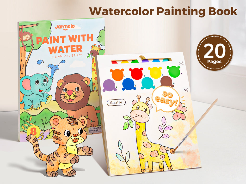 Jarmelo - Paint with Water Books - Animals