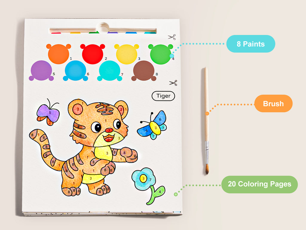 Jarmelo - Paint with Water Books - Animals