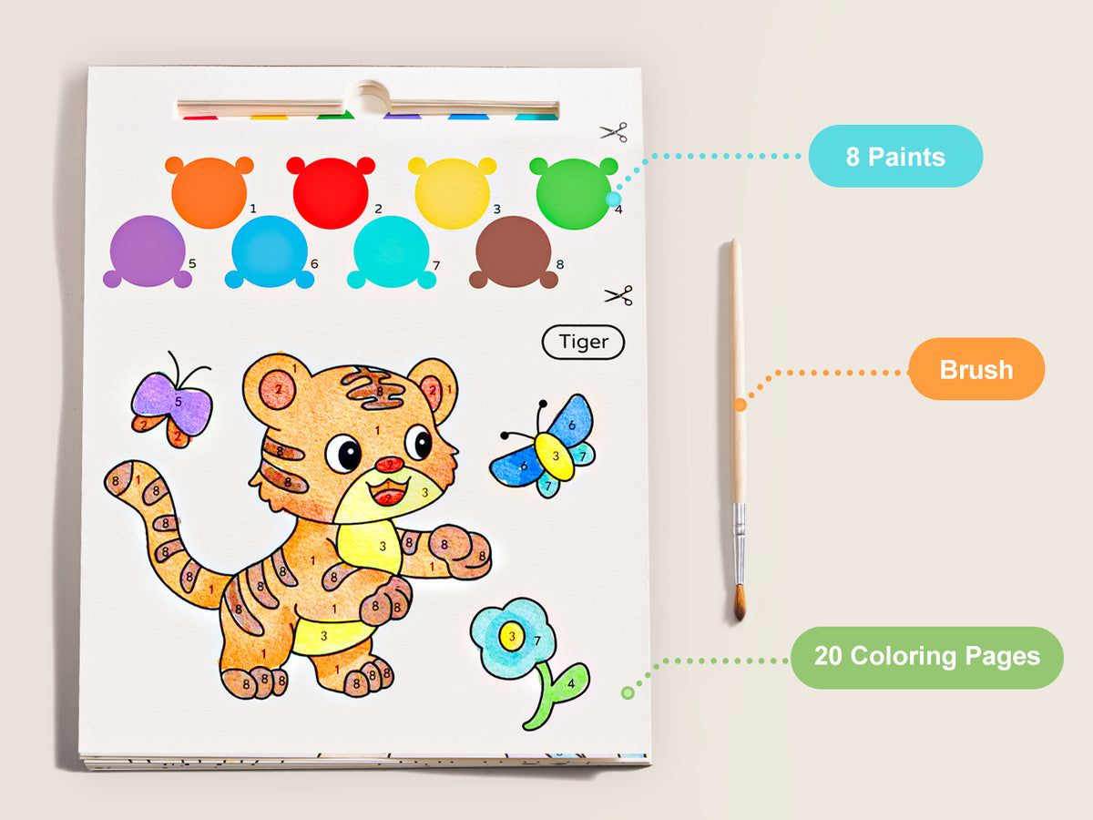 Jarmelo - Paint with Water Books - Animals