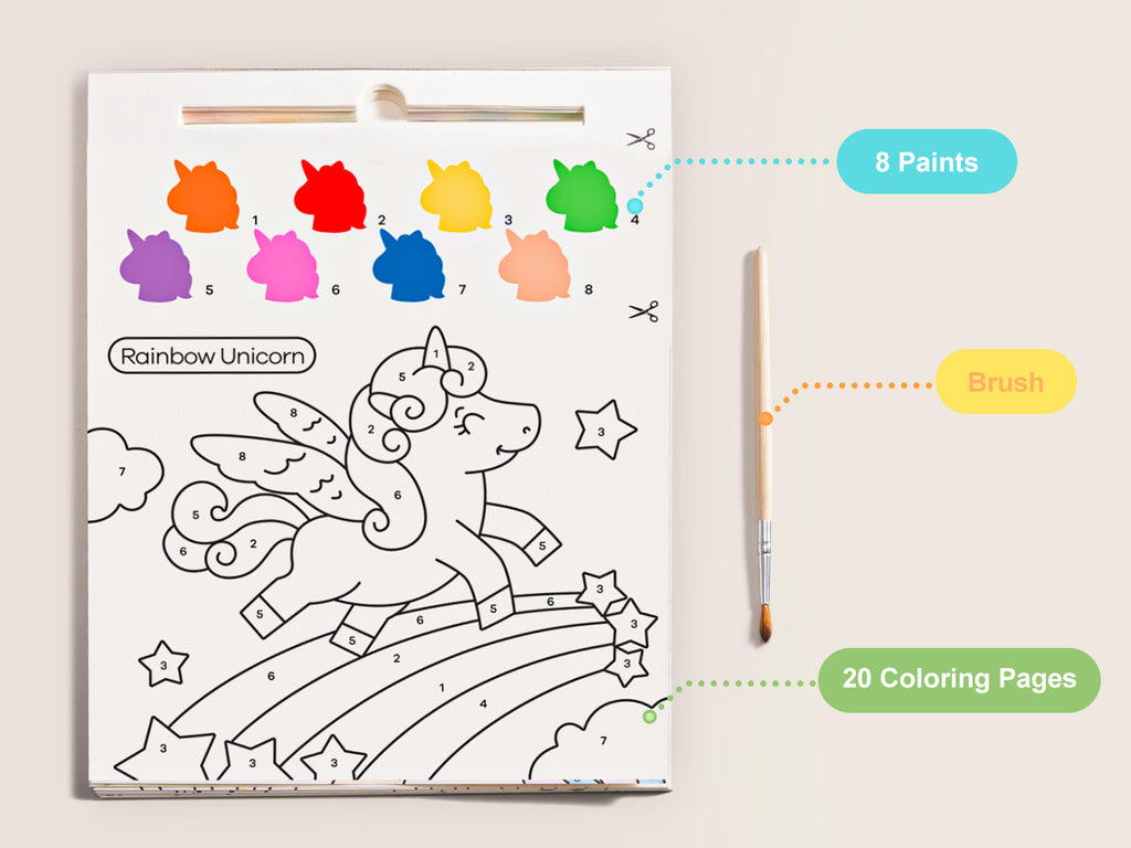 Jarmelo - Paint with Water Books - Unicorn Dream World