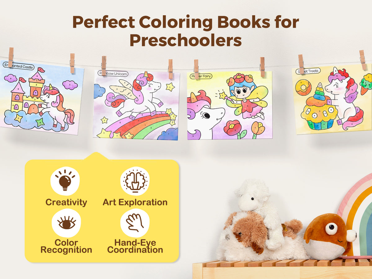 Jarmelo - Paint with Water Books - Unicorn Dream World